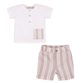 Everything Must Change (EMC) Baby Boy Neutral T-shirt and Short Set